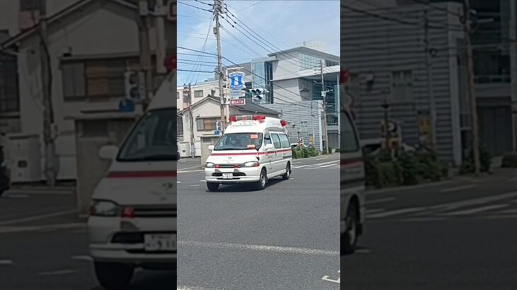 【緊急走行】2Bグランビア救急車交差点進入!守屋病院ドクターカー