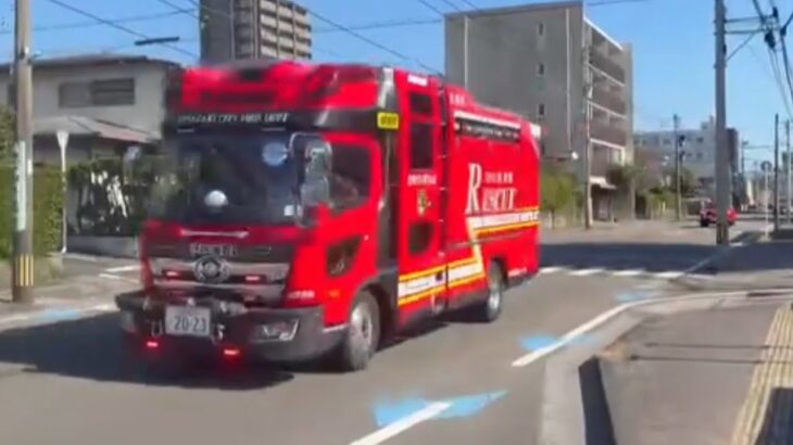交通事故へ県指揮隊や救助隊など3台が出動！！