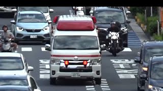 【譲ってくれる車両達！】東京消防庁，救急車(ハイメディック) 綾瀬A。緊急走行シーン！