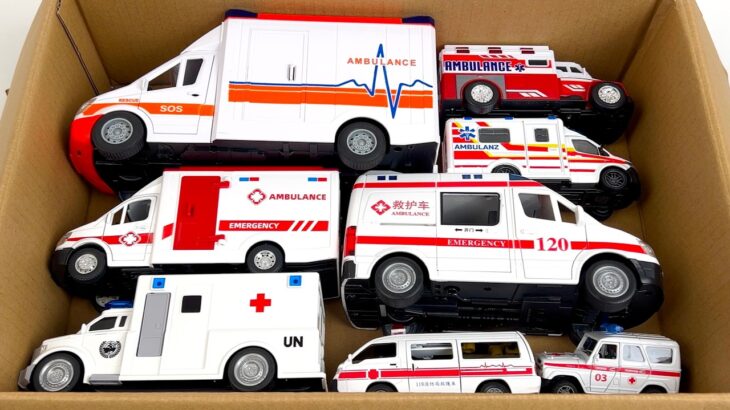 🔥救急車のミニカー走る！🚑 坂道緊急走行テスト｜Ambulance Minicar Slope Drive Test｜Toy Car ASMR