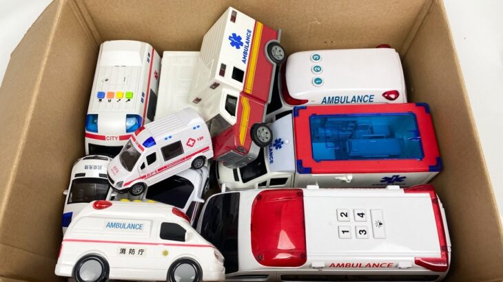 救急車のミニカー走る。坂道緊急走行テスト。サイレンあり☆Ambulance mini car run. Slope emergency driving test! There is a siren.