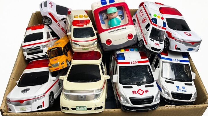 救急車のミニカー走る☆緊急走行テスト☆坂道走るよ｜ Ambulance miniature car runs! Emergency driving test