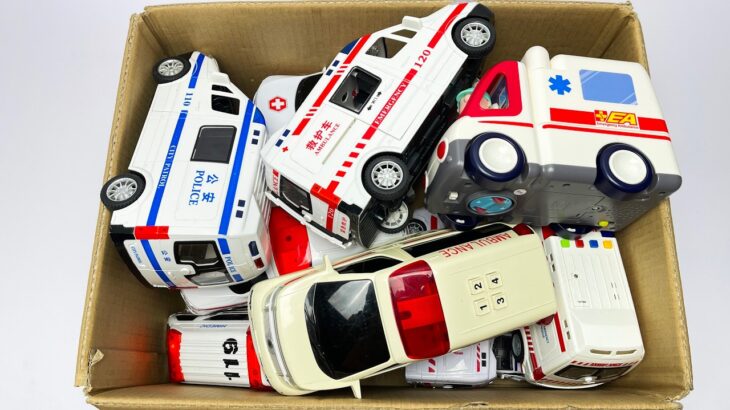 救急車のミニカー走る☆緊急走行テスト☆坂道走るよ｜ Ambulance miniature car runs! Emergency driving test