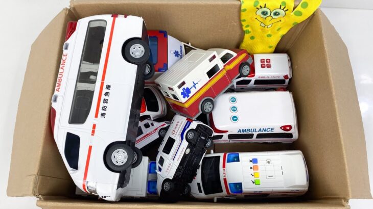 救急車のミニカー走る！緊急走行テスト。坂道走る☆Ambulance minicar runs in an emergency! Slope driving test