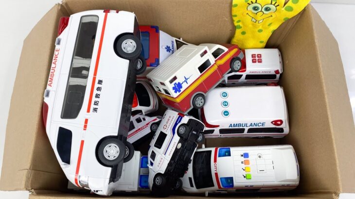 救急車のミニカー走る！緊急走行テスト。坂道走る☆Ambulance minicar runs in an emergency! Slope driving test
