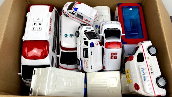 救急車のミニカー走る！緊急走行テスト。坂道走る☆Ambulance minicar runs in an emergency! Slope driving test