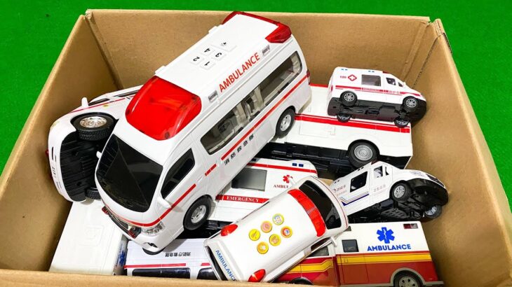 救急車のミニカー走る！緊急走行テスト。坂道走る☆Ambulance minicar runs in an emergency! Slope driving test