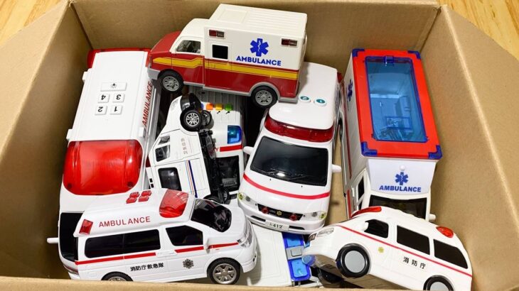 救急車のミニカー走る！緊急走行テスト！坂道走行です☆ Ambulance minicar runs in an emergency with sirens sounding