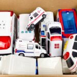 救急車のミニカー走る！緊急走行テスト！坂道走行です☆ Ambulance minicar runs in an emergency with sirens sounding!