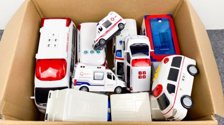 救急車のミニカー走る！緊急走行テスト！坂道走行です☆ Ambulance minicar runs in an emergency with sirens sounding!