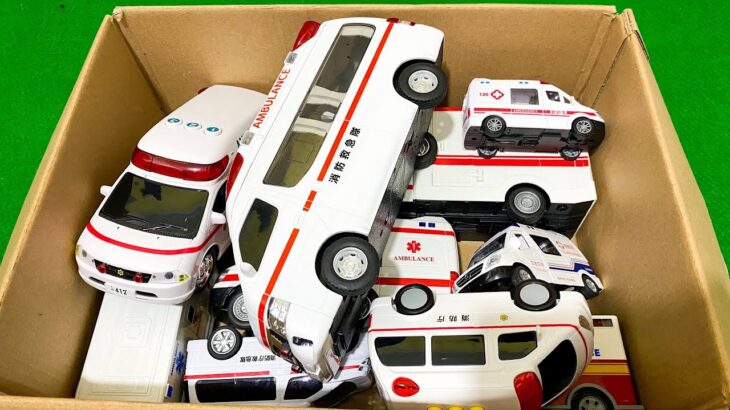 救急車のミニカー走る！緊急走行テスト！坂道走行です☆ Ambulance minicar runs in an emergency with sirens sounding!