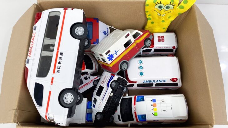 救急車のミニカー走る！緊急走行テスト！坂道走行です☆ Ambulance minicar runs in an emergency with sirens sounding!