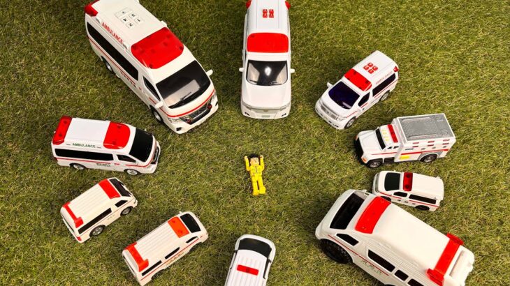 救急車 たくさん大集合  緊急走行 大活躍！ Ambulances Gather in Large Numbers! Emergency Response in Action! 🚑