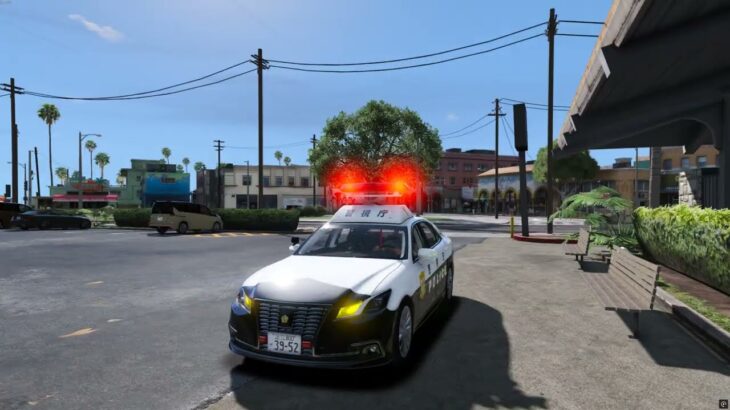 【GTA5】白黒パトカー 緊急走行 トヨタ クラウンロイヤル