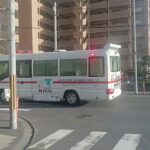 【緊急走行】バス型救急車の転院搬送!鹿児島市立病院NICUドクターカー