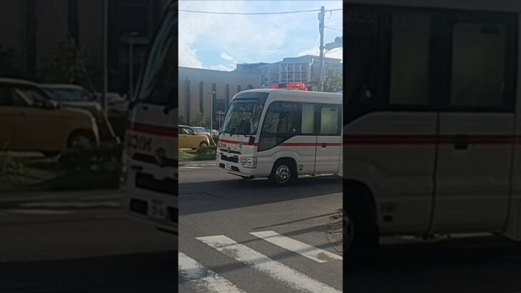 【緊急走行】バス型救急車の転院搬送!鹿児島市立病院NICUドクターカー