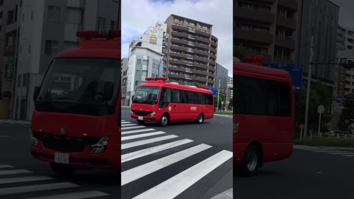 三菱ふそうローザ人員輸送車緊急走行🚨🦺 #救急車