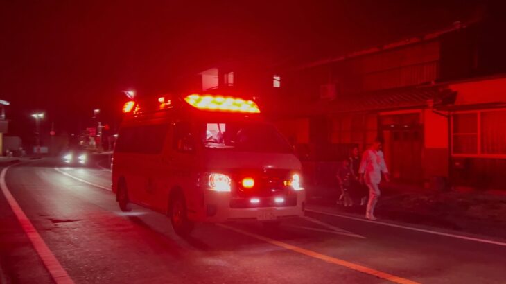 【救急車緊急走行】祭典中に熱中症か？！静かな街にコンフォートサイレンが響く！［浜松市消防局 赤佐救急隊］