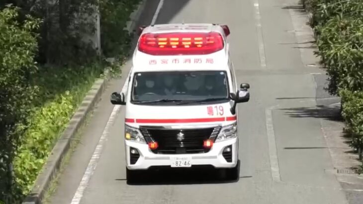 🚨救急車🚨緊急走行🚨響き渡るサイレン🚨西宮市消防局🚨 #救急車 #緊急走行