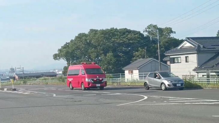 【緊急走行】火災現場に臨場!鹿児島市消防局中央指揮　原因調査車　南署刑事課アリオン