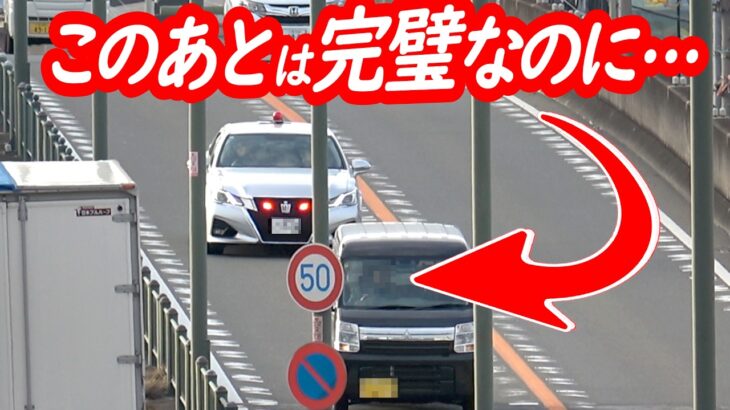 サイレン後の動作は完璧！不機嫌そうなドライバーの意外な性分…【覆面パトカーによるスピード違反取り締まり】