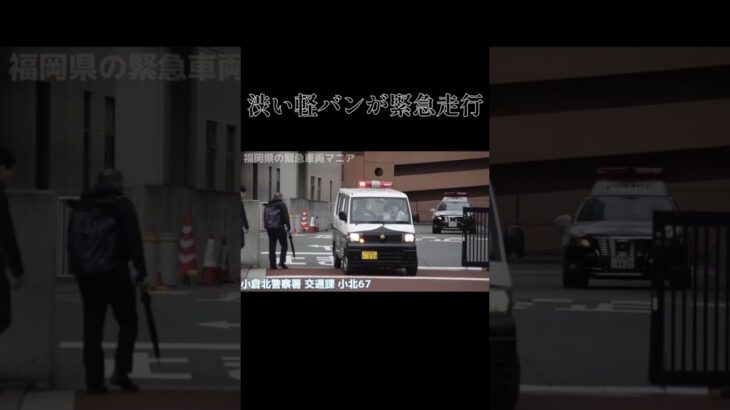 【緊急走行】激レアな軽バンパトカーが緊急走行