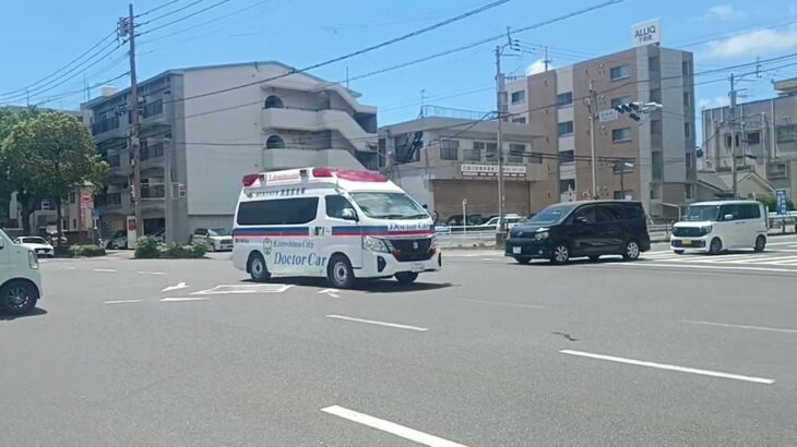 【緊急走行】ドクターカー支援要請がかかりドッキングポイントへ急行！鹿児島市消防局高度救急隊ドクターカー
