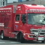 😳😳ど迫力😳😳署を出発する消防車が格好良過ぎる☺️☺️ #消防車 #川西市消防本部