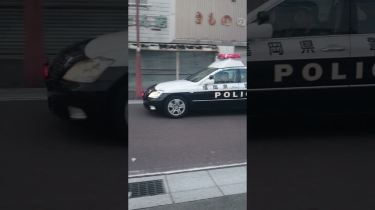 福岡県警　パトカー緊急走行曲無し編