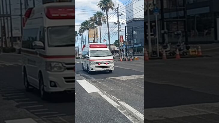 【緊急走行】ハーモニックサイレン吹鳴!鹿児島徳洲会病院ドクターカー