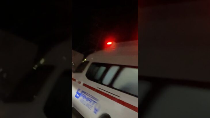 可変ビーコン搭載パラメディック救急車 火災現場へ緊急走行【大和市消防本部】