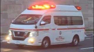 日産 高規格救急車 広島市消防局 緊急走行