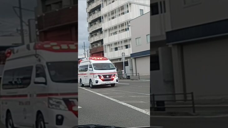 【緊急走行】新型パラメ！鹿児島市消防局上町救急隊