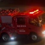 消防車　緊急走行　ポンプ車