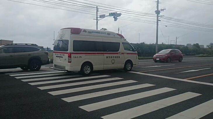 【緊急走行】リモートサイレン吹鳴!上町救急緊援隊派遣中の為、代車運用!鹿児島市消防局吉野非常用救急（上町救急代車運用中）