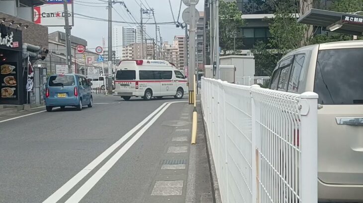 【緊急走行】市立病院へ搬送！鹿児島市消防局南本署非常用救急（谷山北救急代車運用中）