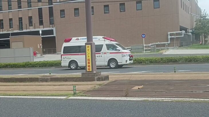 【緊急走行】リモートサイレン吹鳴!鹿児島市消防局南本署非常用救急（谷山北救急代車運用中）
