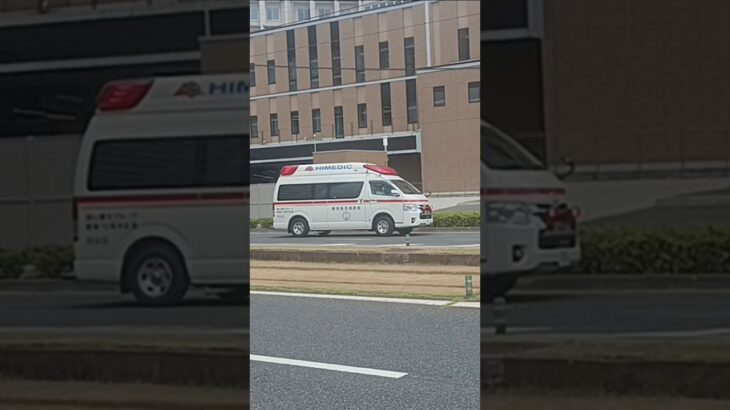 【緊急走行】リモートサイレン吹鳴!鹿児島市消防局南本署非常用救急（谷山北救急代車運用中）