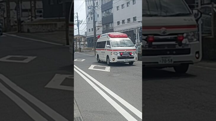 【緊急走行】市立病院へ搬送！鹿児島市消防局南本署非常用救急（谷山北救急代車運用中）