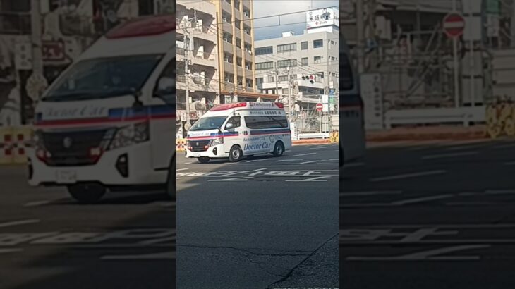 【緊急走行】松元救急からドクターカー要請!鹿児島市消防局高度救急隊ドクターカー