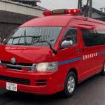 緊急走行！緊走する足利市消防本部の指揮車（足利指揮1）