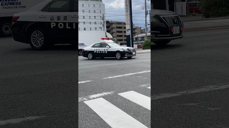 【緊急走行】フットサイレンベタ踏み！交差点を駆け抜ける210系パトカー #automobile #警察 #緊急走行 #事故 #パトカー #クラウンパトカー