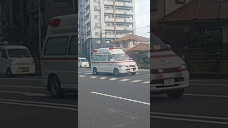 【緊急走行】貴重な2Bグランビア救急車の交差点進入!守屋病院ドクターカー