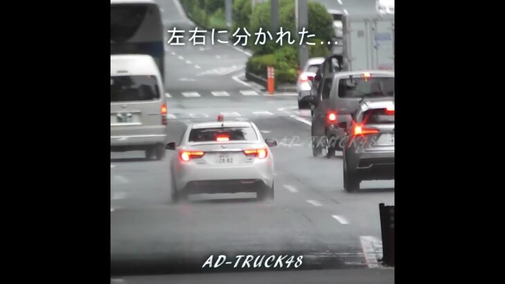 逃げる、ごねる、2台の信号無視した違反車を緊急走行で追う覆面マークX！