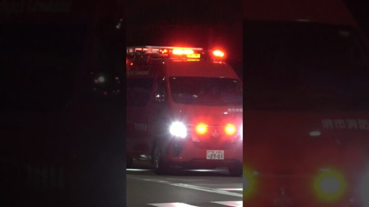 【緊急走行】第2指揮隊、緊急走行！！【堺市消防局】#shorts  #緊急走行 ＃消防車 #救急車 #emergency #fire #救急車＃サイレン