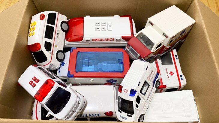 救急車のミニカー走る。坂道緊急走行テスト。サイレンあり☆Ambulance mini car run. Slope emergency driving test! There is a siren.