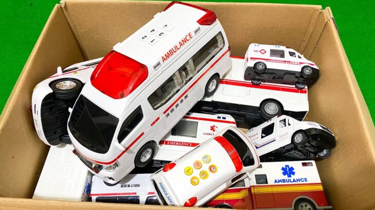 救急車のミニカー走る☆緊急走行テスト☆坂道走る｜ Ambulance miniature car runs! Emergensy driving test