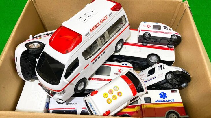 救急車のミニカー走る☆緊急走行テスト☆坂道走る｜ Ambulance miniature car runs! Emergensy driving test