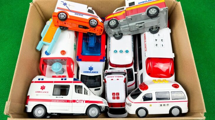 救急車のミニカー走る！緊急走行テスト。坂道走る☆Ambulance minicar runs in an emergency! Slope driving test