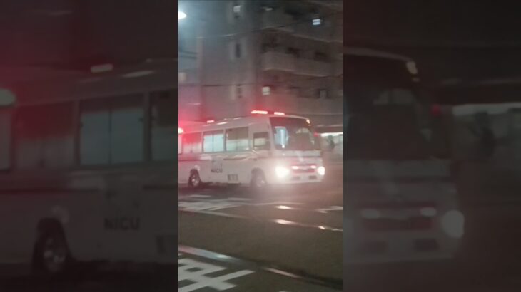 【緊急走行】転院搬送!鹿児島市立病院NICUドクターカー